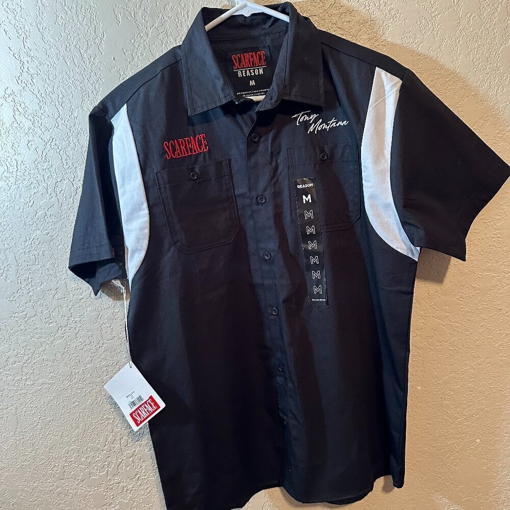 New With Tags Vintage Scarface Men's Button Up Shirt